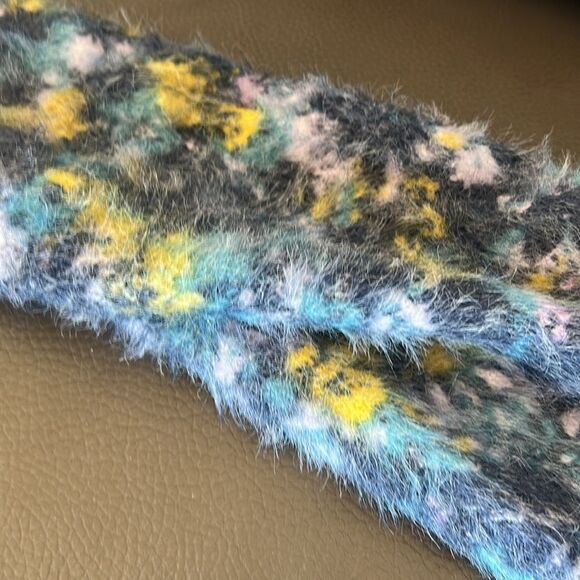 Anthropologie Blue and Yellow Crew Neck Sweater - Picture 7 of 13